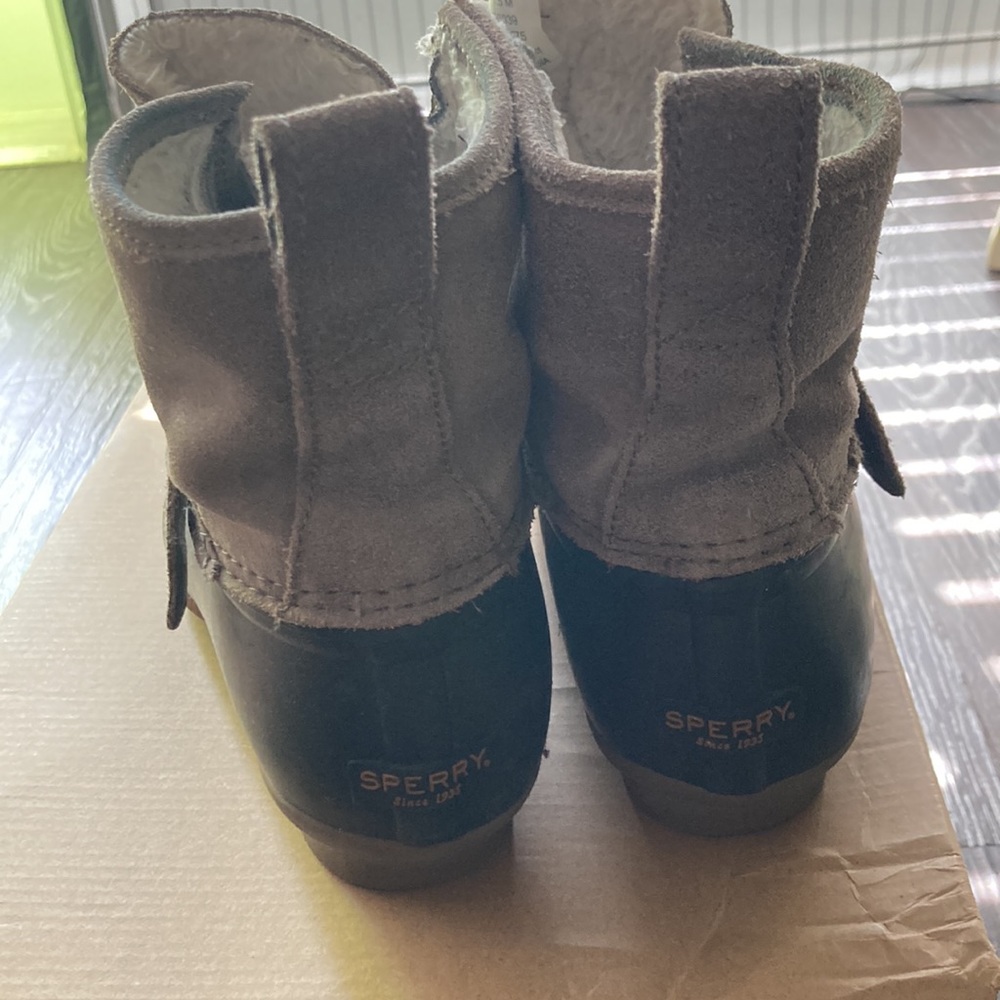 Sperry Top-Sider Rip Water Duck/Rain Boot Graphite/Black - Picture 6 of 9